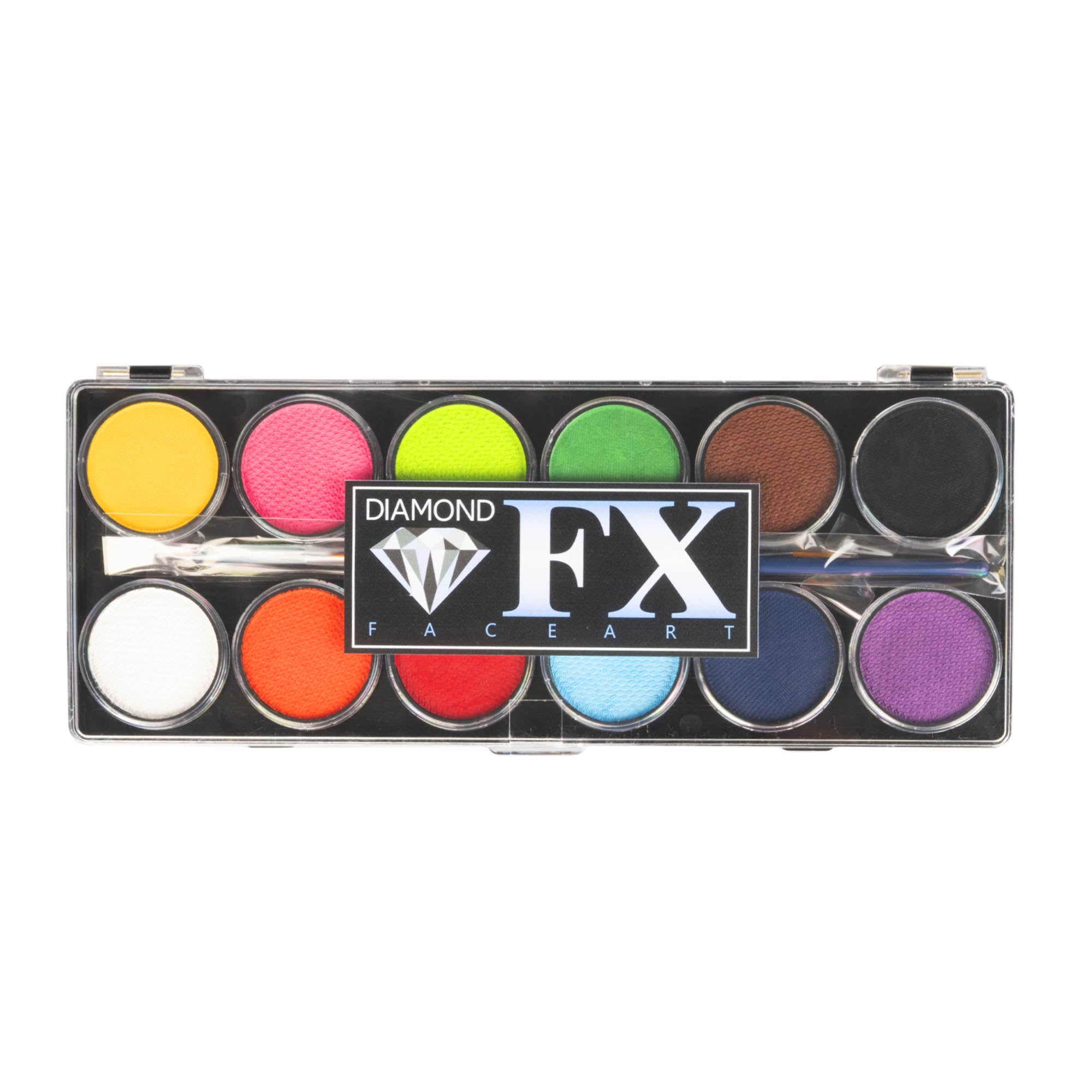 Diamond FX 12 Colour Palette on a white background with the lid closed