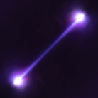 Echo spin staff 100cm glowing on a dark background