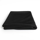 Black stretch silk folded