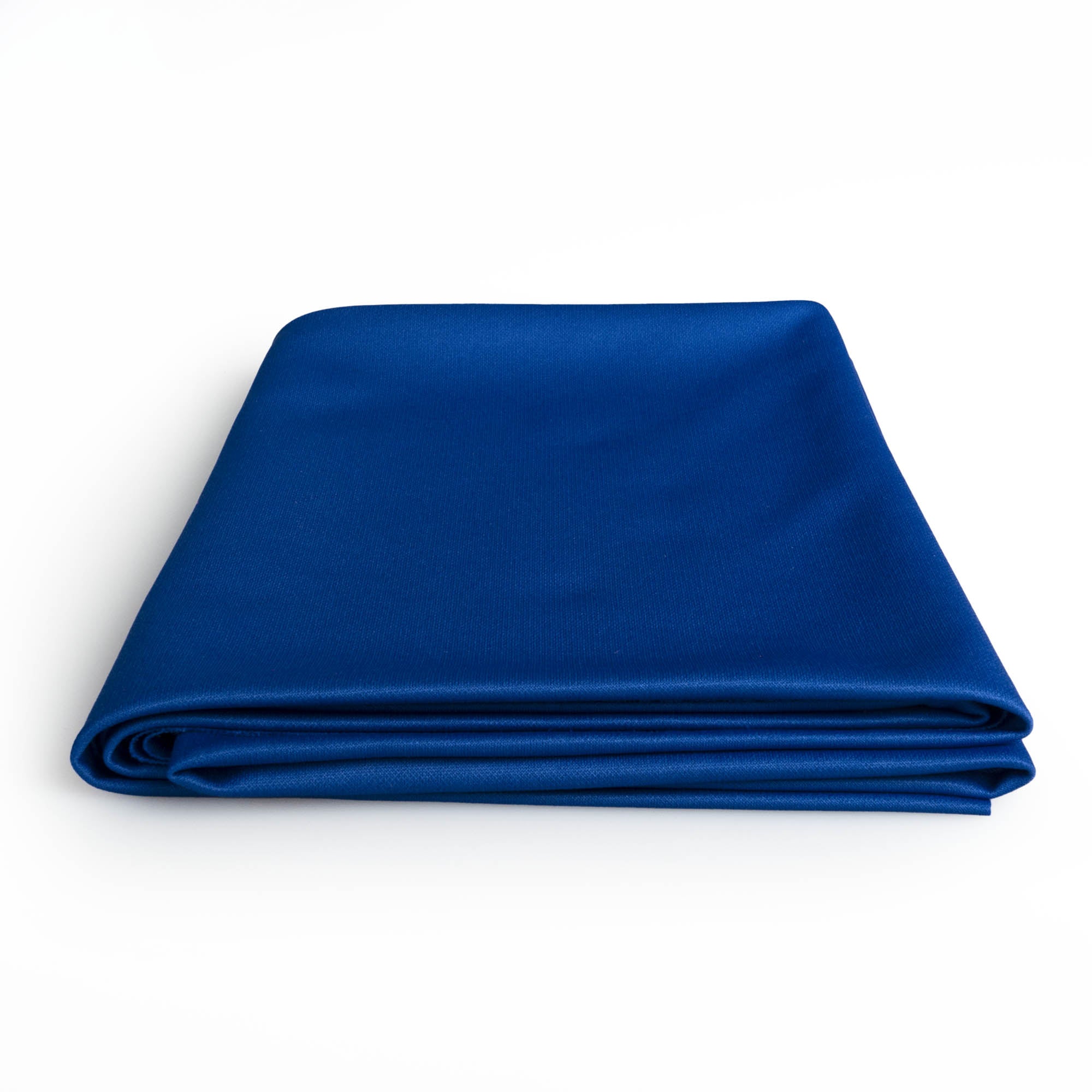 Navy blue stretch silk folded