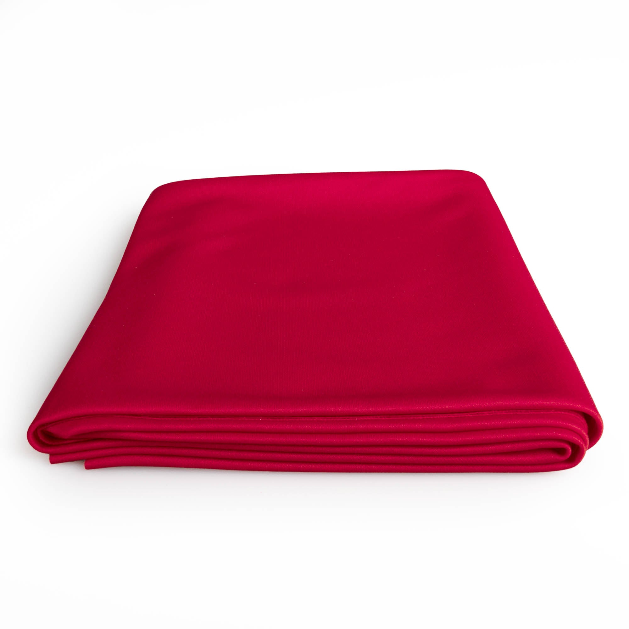 Red stretch silk folded