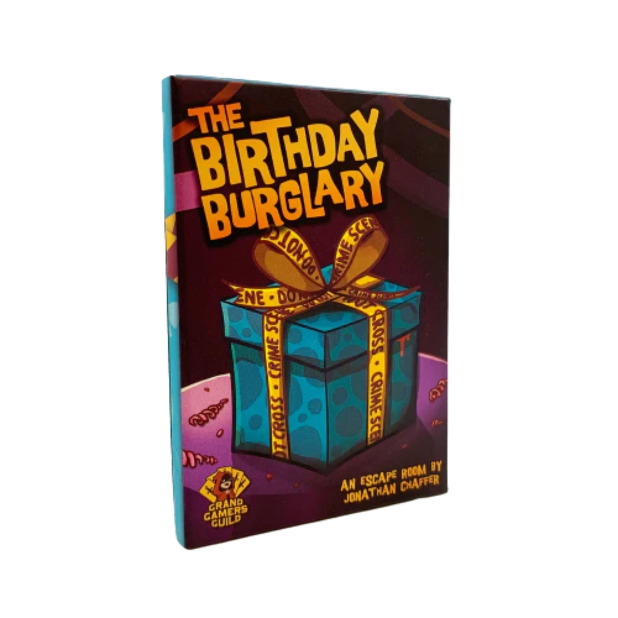 birthday burglary front of box 