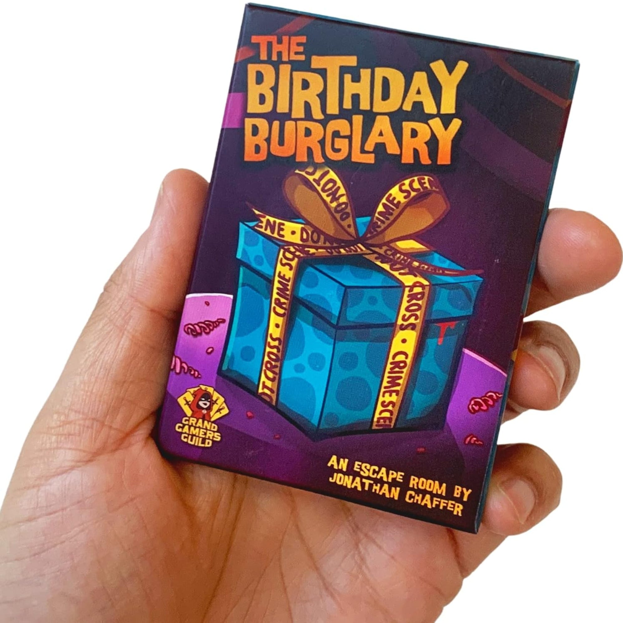 birthday burglary game in hand