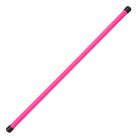 A UV pink devilstick handstick with black caps on each end
