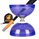 purple diabolo with handsticks and bag