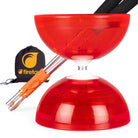 red diabolo with sticks and bag