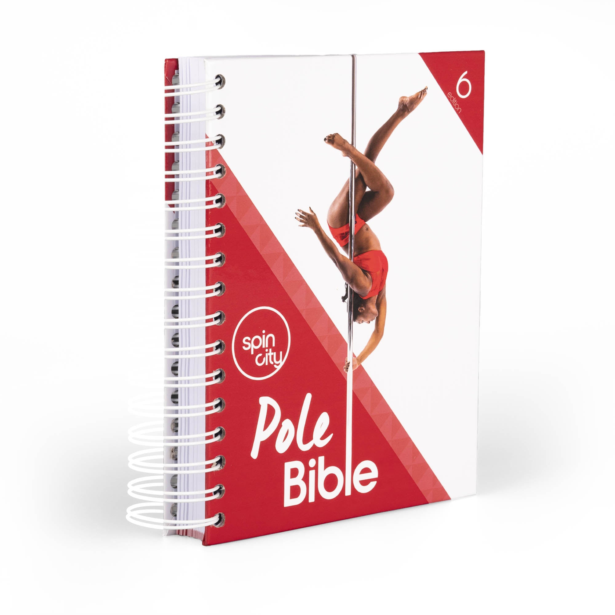 Pole bible edition 6 with a slight angle in white background