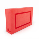 Status foam cigar box in red at angle