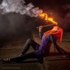 performer with fire