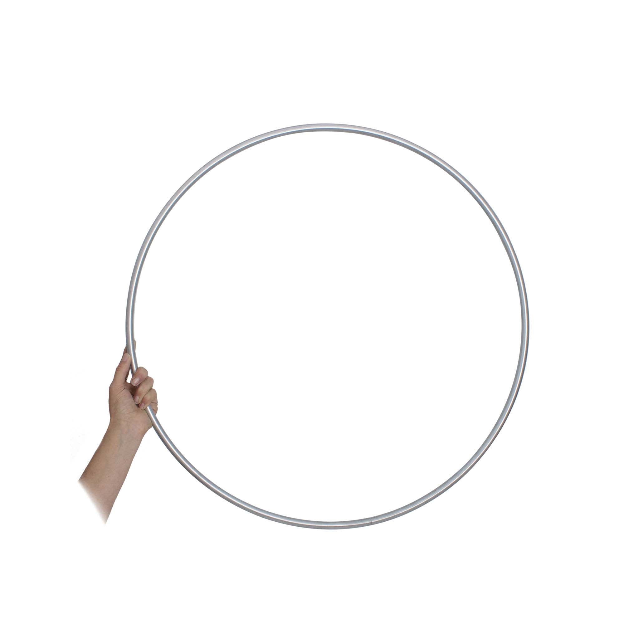 hand holding a 50cm hoop