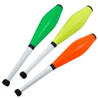 Green, yellow and orange delphin clubs