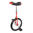 Red and black unicycle