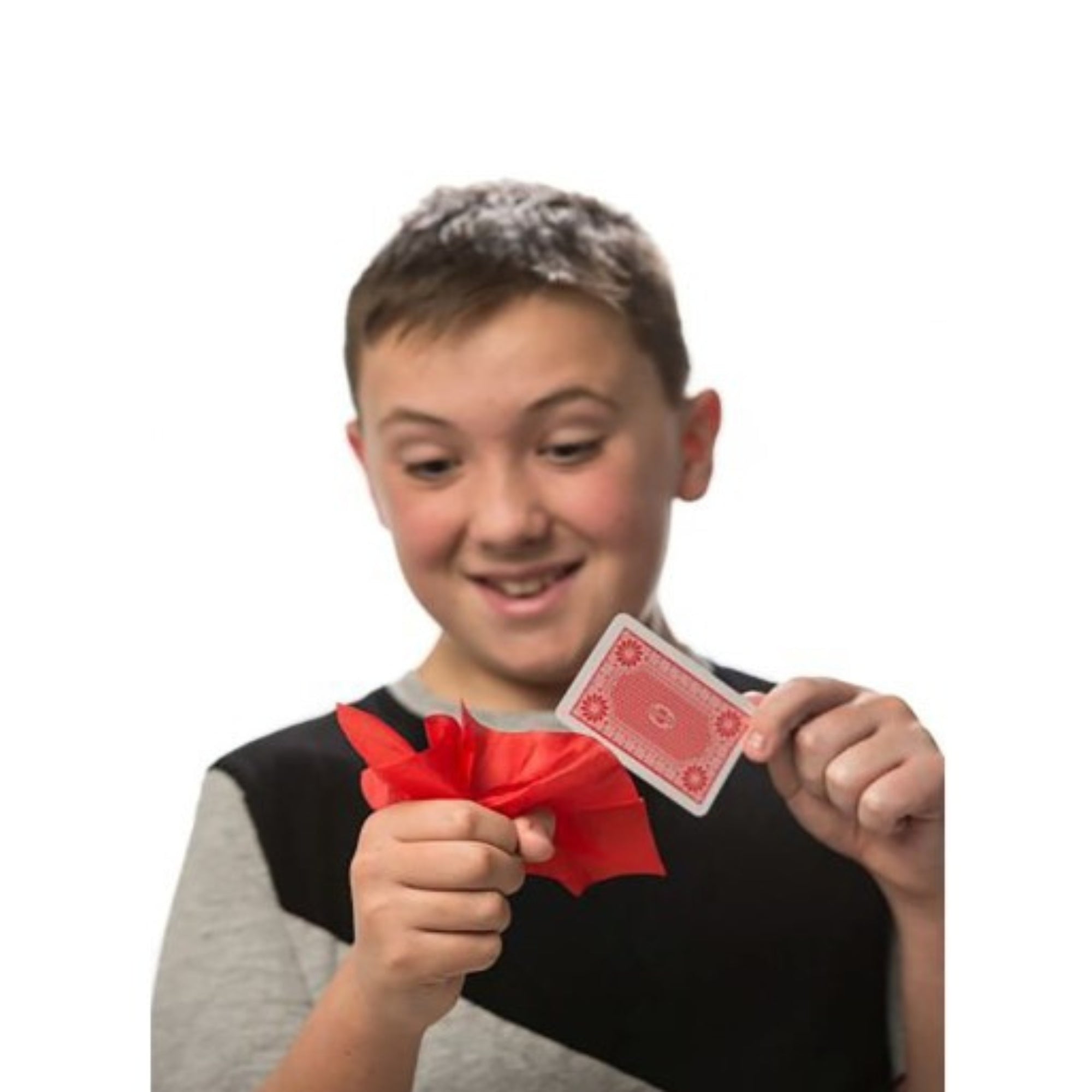 a child performing magic