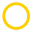 single yellow juggling ring